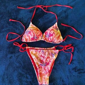 Red and Orange Bikini